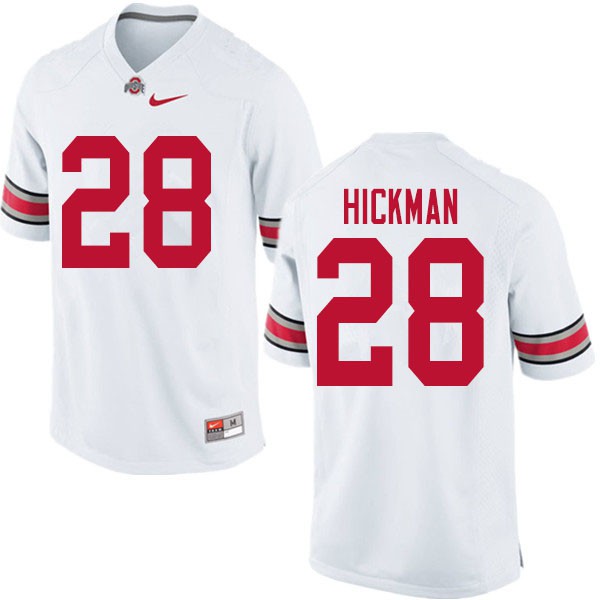 Ohio State Buckeyes #28 Ronnie Hickman Men Stitch Jersey White OSU68161